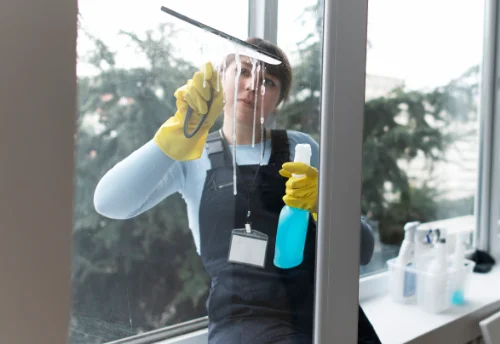 Nettoyage de vitres intérieures et extérieures à Laubrières